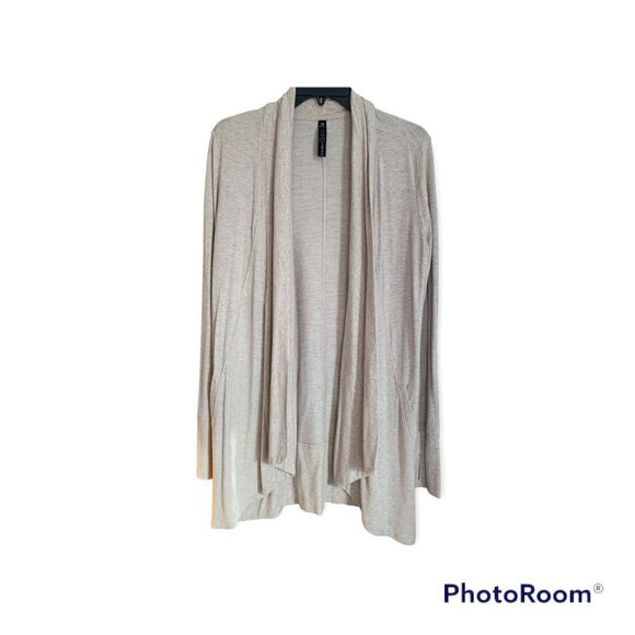 90 Degrees Tan Sweatshirt Cardigan S - Picture 1 of 2
